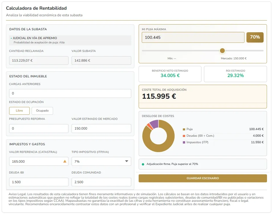 Principiante analizando riesgos en subastas inmobiliarias
